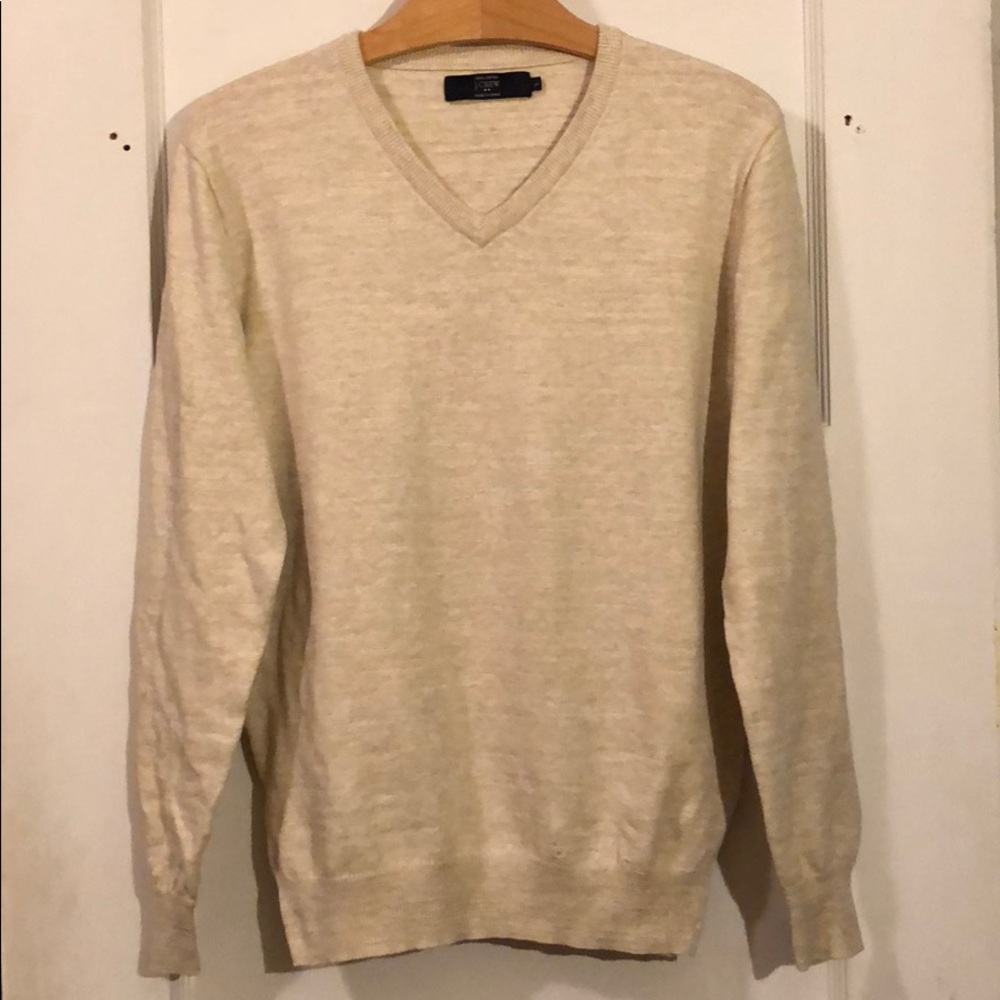 J. Crew Cotton V-neck Sweater